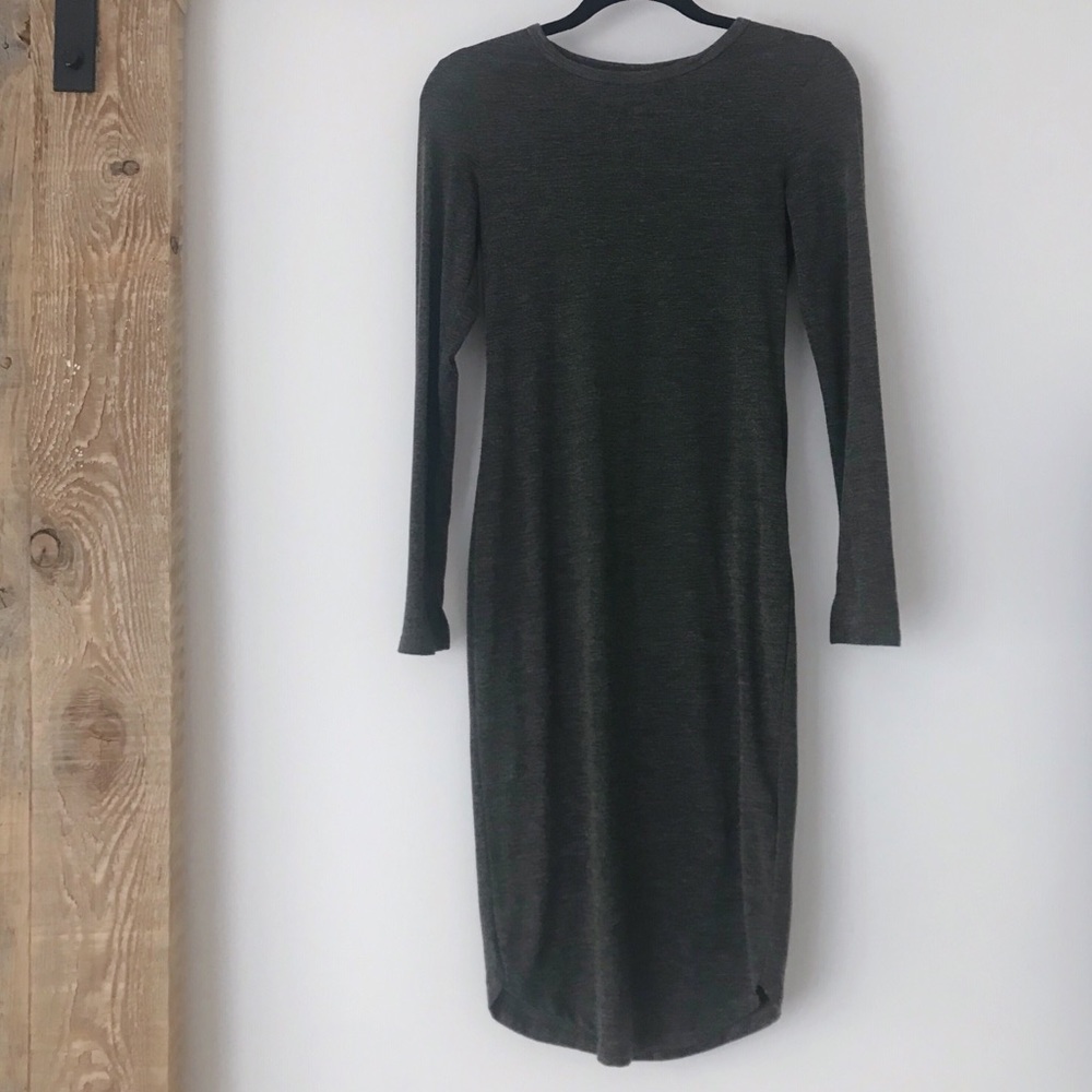 Olive Midi Bodycon Dress